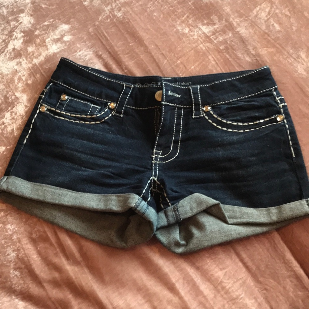 Denim shorts